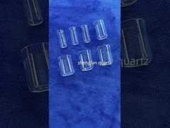 Tabung Uji Kuarsa Bening Daya tahan Panjang Dengan Segel Stopper Grind Quartz