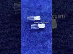 Bersih Kuarsa Glass Coil Tubing Pengolahan 300mm OD UVC Light