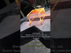 Kontainer kuarsa suhu tinggi dan tahan korosi yang disesuaikan dengan pabrik dan silisi persegi kuarsa
