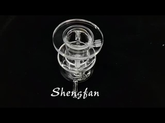 Premium Custom Double-Layer Photocatalytic Reactor Korosi tahan transparan Kuarsa Kaca Inst