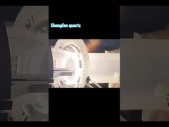 Flensa kuarsa transparan tahan suhu tinggi dan tahan korosi yang disesuaikan