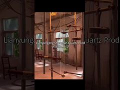 Lihat Lembaran Kaca Penglihatan Cakram Kuarsa Bening Transparan Ketahanan Suhu Tinggi Demo