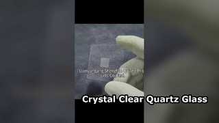 Pelat Kaca Kuarsa Silika Menyatu yang Disesuaikan dengan CNC Transmisi Tinggi