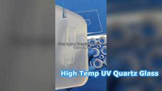 Pelat Kaca Kuarsa UV JGS1 JGS2 Transparan Suhu Tinggi Substrat Kuarsa Optik