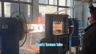 Tabung kaca kuarsa leburan berdiameter besar dan tahan suhu tinggi buatan pabrik