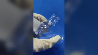 Tabung runcing kuarsa buatan pabrik dengan ketahanan suhu tinggi dan ketahanan korosi